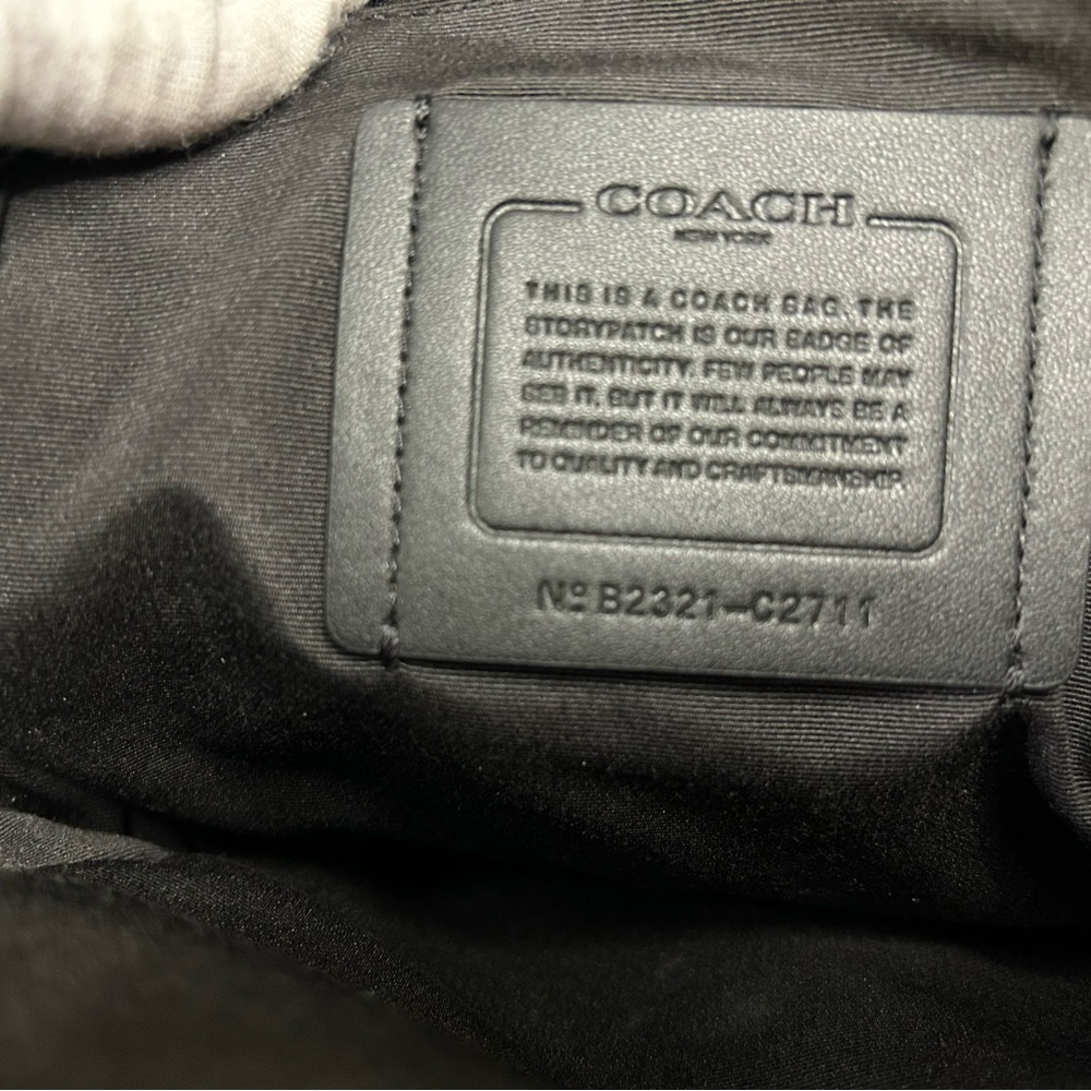 Coach Men’s Black Signature Crossbody Bag - Picture 7 of 9